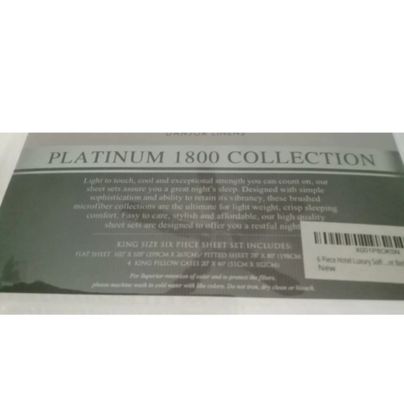 King sheet set - Picture 2 of 3